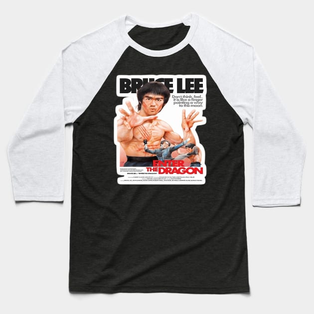 Lee LegendMovie Jeet Kune Do Bruce Be Water Baseball T-Shirt by Garmentcrooks